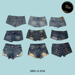 Shorts Mini em Denim Azul Clássico para Mulheres –..