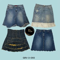 Saia Midi em Denim com Fenda – Estilo de Rua Sem E..