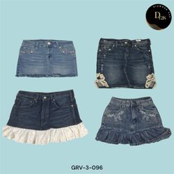 Gonna Mini in Denim Lavato Scuro – Senza Tempo e V..