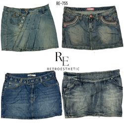 Gonne mini in denim Y2K IT Girl (RE-755)