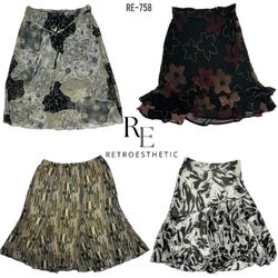 Y2K Gothic Mix Poly Skirts (RE-758)