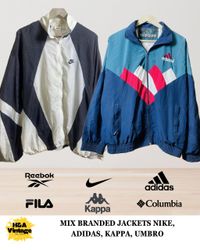 Adidas Nike Kappa Puma Track Jackets 10 Pcs
