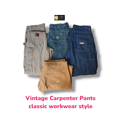 Vintage Carpenter Pants – Classic Workwear Utility..