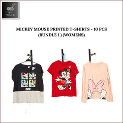 T-SHIRT CON STAMPA MICKEY MOUSE - 10 PEZZI (BUNDLE..