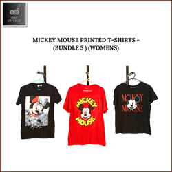 MICKEY MOUSE PRINTED T-SHIRTS - 10 PCS (BUNDLE 5) ..