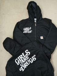 Carhartt x GAD Rework Style Black Hoodie..