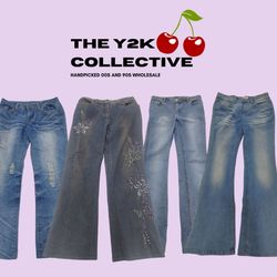 Y2K Einzigartige Flared Jeans Mix (TEC08)