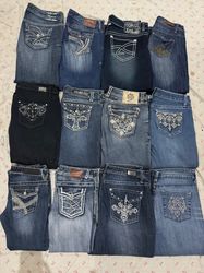 Pantalons en denim brodés 23 pièces