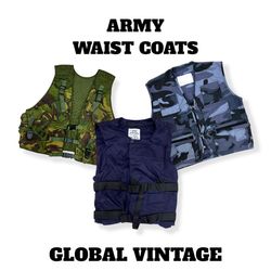 ARMY Camo Waist Coats - 18 Piece ( GV-292 )