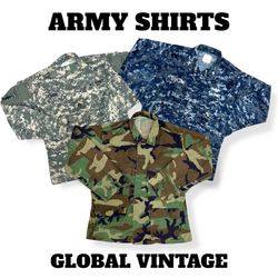 ARMY Camo Shirts - 17 Piece ( GV-293 )