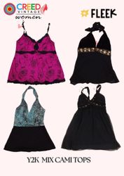 CR3881 Y2K Mix Cami Tops - 8 Pces