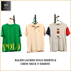 RALPH LAUREN POLO SHIRTS &  CREW NECK T-SHIRTS - 1..