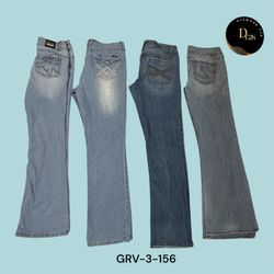 Jeans évasés vintage bleu clair – Coupe classique ..