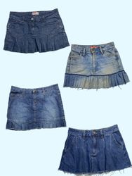 Y2K Denim Mini Skirts: Pleats, Frays, and Vintage ..