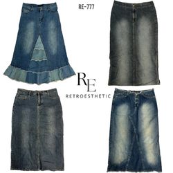 Gonne Maxi in Denim Y2K IT Girl (RE-777)