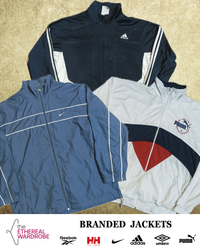 Branded Jackets 20pcs including Nike, Adidas, Reeb..