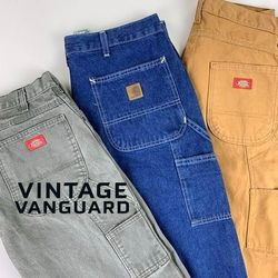 Carhartt & Dickies Mixed Jeans: 5 Pcs