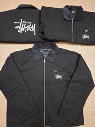 Rework-Stil STÜSSY Detroit-Jacke.