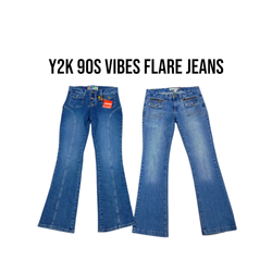 Y2k 90s Vibes Flare Jeans
