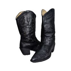MV242# Bottes de cowboy vintage.