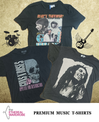 T-shirts de musique premium 15 pièces