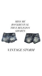 Shorts Miss Me Rock Revival True Religion