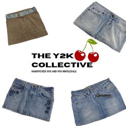 Y2K Cowgirl Vibe Denim Mini Skirts (TEC013)