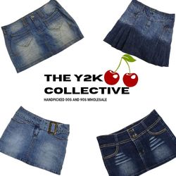 Y2K Gossip Girl Denim Mini Skirts (TEC014)