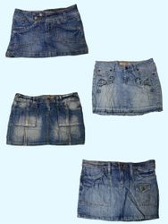 “Vibes de Saia Jeans Mini Y2K” (TS-429)