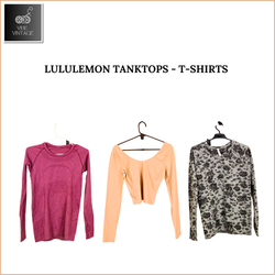 LULULEMON TANKTOPS ET T-SHIRTS - 36 PCS