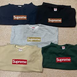 Rework style Supreme sweatshirt.