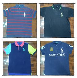 G0188 Vintage Big Pony Ralph Lauren Polo T-Shirt -..