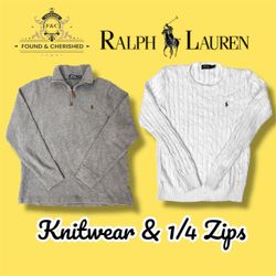 Ralph Lauren Strickwaren und 1/4 Zips 14 Teile