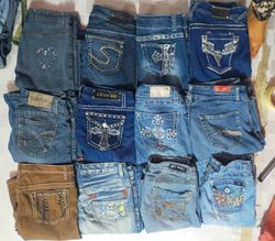 UNBRANDED WOMEN WEAR JEANS TOTAL  13 PIECES (ID 33..