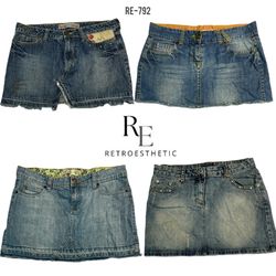 Gonne Mini in Denim Y2K IT Girl (RE-792)