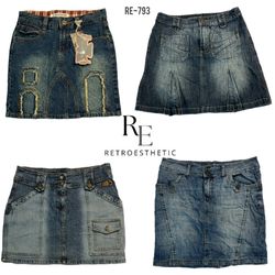 Jupes Midi en Denim Y2K Paris Hilton (RE-793)