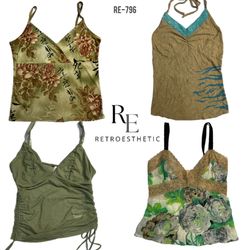 Y2K Soft Core Cami Tops (RE-796)