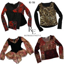 Y2K Date Night Cutesy Full Sleeve Tops (RE-798)