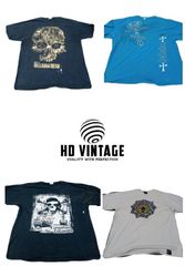 HD749 Skull and Gothic T Shirts - 7 pcs