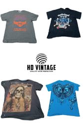 HD746 Skull and Gothic Theme T Shirts - 15 pcs