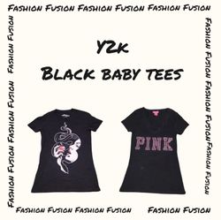 (FF-751) y2k little black baby tees