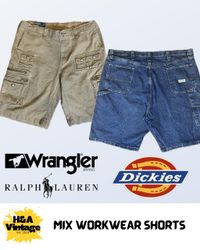 Workwear Shorts 6 Pcs Wrangler Ralph Lauren Dickie..