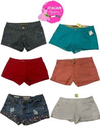 Y2k Shorts sexy multicolores en coton #499