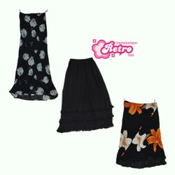 Gothic Chic Black Skirt Mix 9Pcs
