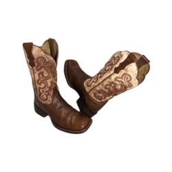 MV255# Vintage Best Cowboy Boots.