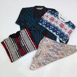 CR3993 Y2K Colourful Sweaters - 10 Pcs