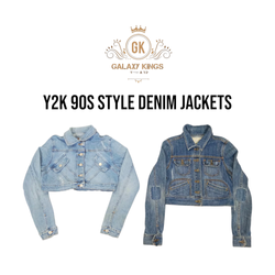 Chaquetas de mezclilla estilo Y2K de los 90