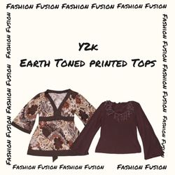 (FF-765) Earth Toned Tops