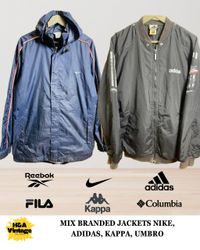 Mixed Branded Jackets 10 Pcs Inc. Nike Adidas Kapp..