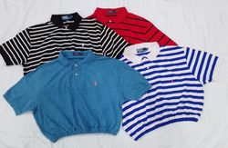 CR4015 Rework Polo Crop Tops - 25 Pcs